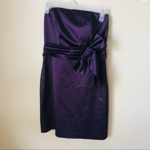 The Limited Formal Strapless Dress Plum - Picture 3 of 8